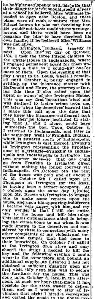 H.H. Holmes confession — page 23