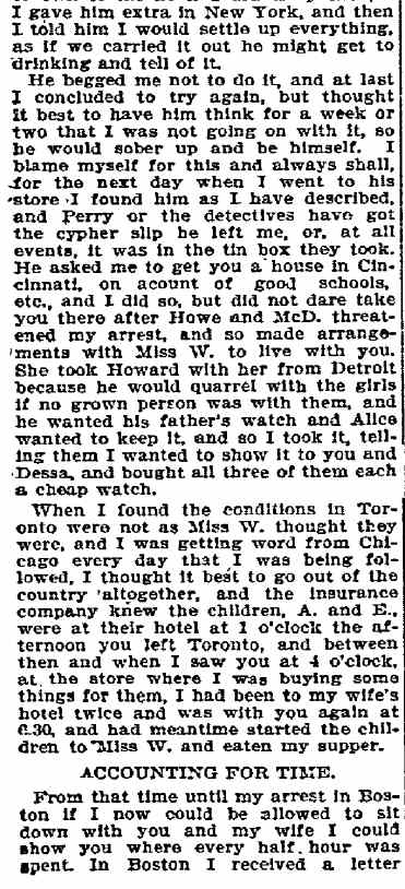 H.H. Holmes confession — page 37