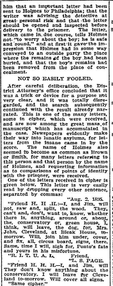 H.H. Holmes confession — page 48