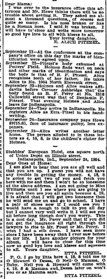 H.H. Holmes confession — page 53