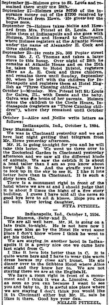 H.H. Holmes confession — page 54