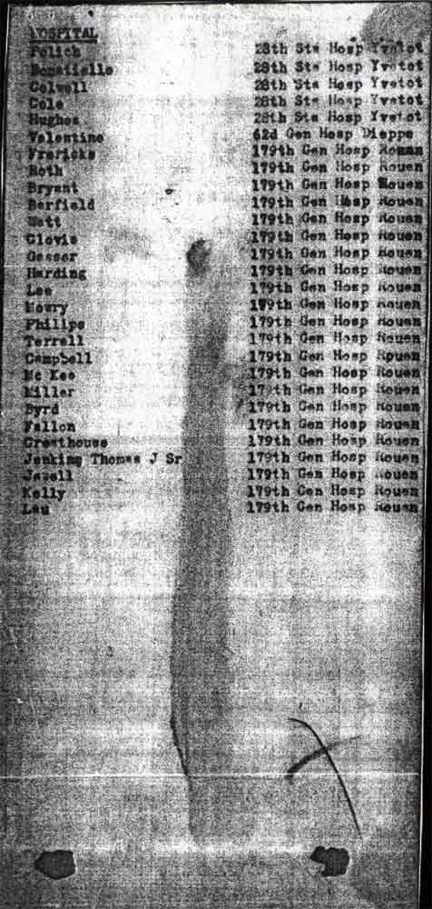 553rd Ambulance Company Morning Report, January 17, 1945 - page 5