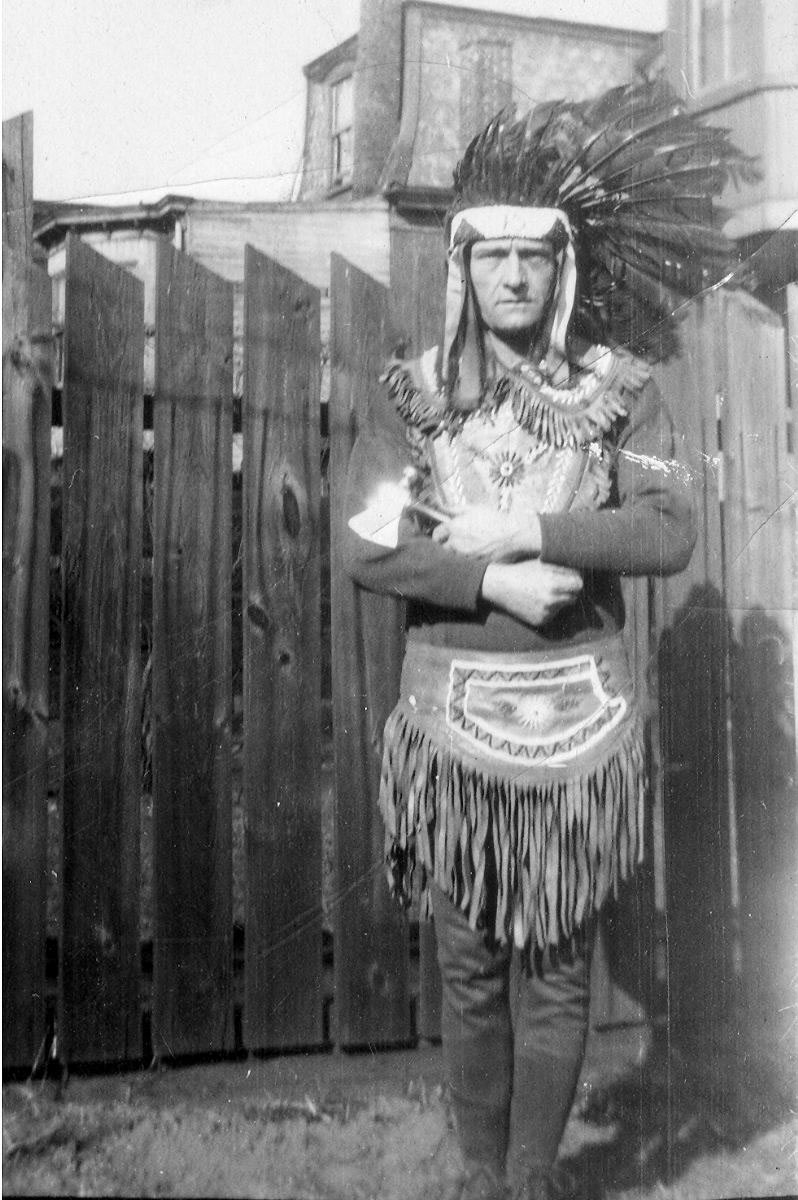 Grover Cleveland Herman Behm in IORM regalia, 1924