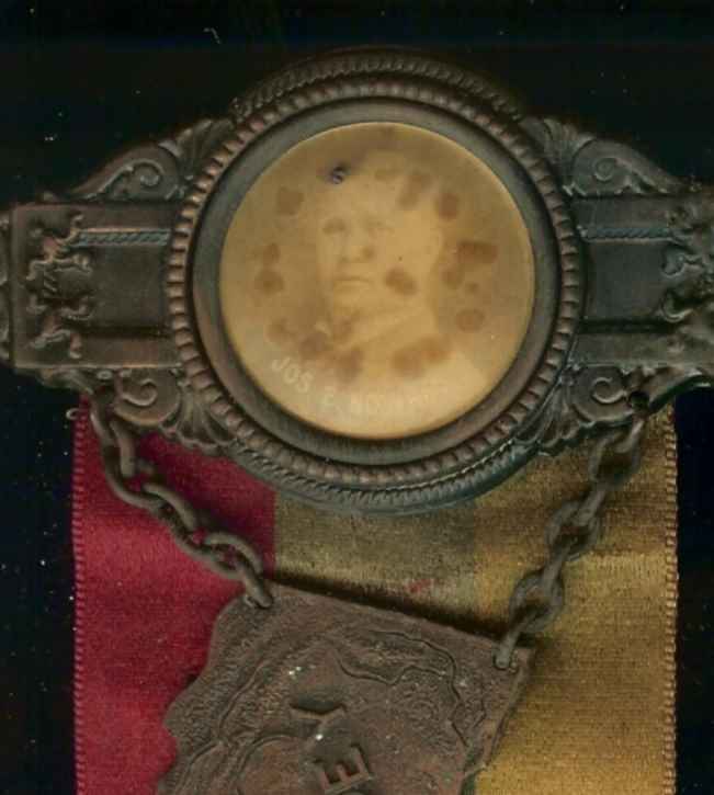 1904 IORM Parade Ribbon, Joseph Nowrey, back