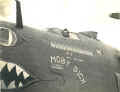 The original 'Moby Dick', with Capt. Norman Lawler, 90th BG adjutant, in the cockpit window