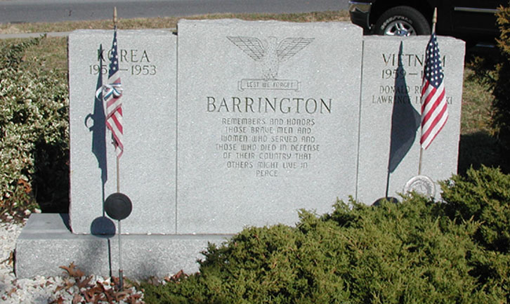 Barrington Korea and Vietnam memorial