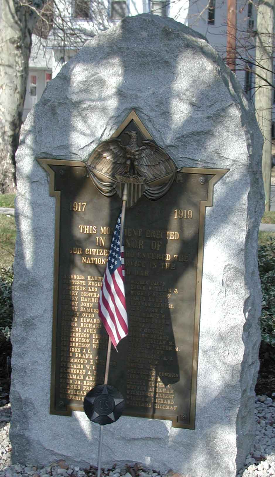 Barrington World War I memorial