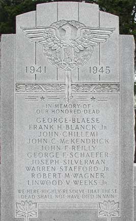 Berlin, N.J. War Memorial monument