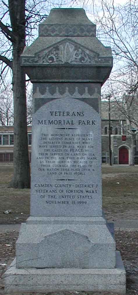 Cannon at Veterans Memorial Park, Camden NJ