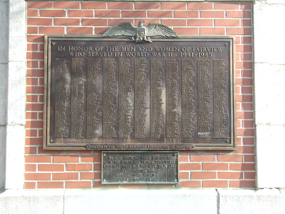 Fairview Yorkship Square War Memorial, Camden NJ
