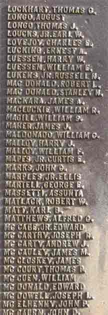 Inscription detail, Fairview Yorkship Square War Memorial