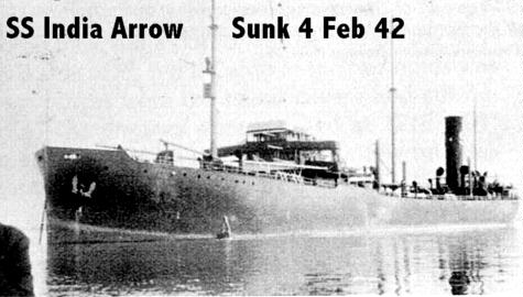 SS India Arrow sinking article