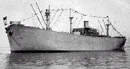 SS John Morgan under construction at the Bethlehem Fairfield Shipyard