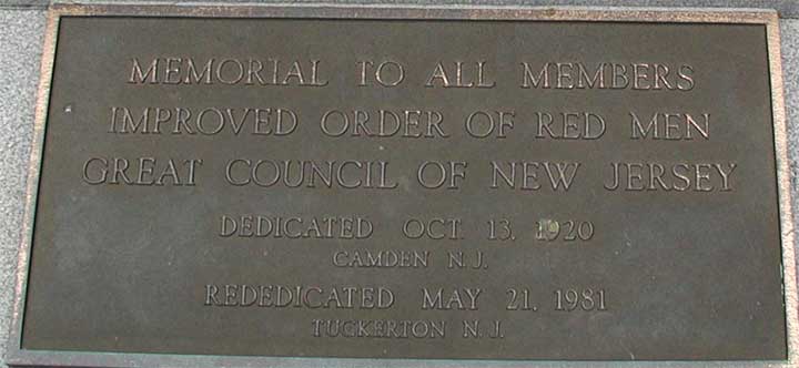Detail of the Red Men WWI Memorial