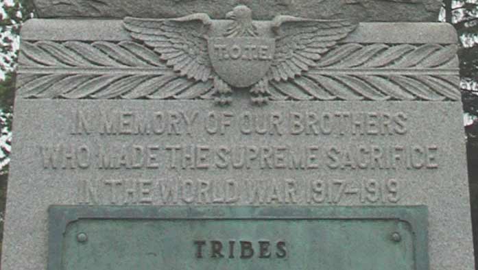 Views of the Improved Order of Red Men World War I Memorial