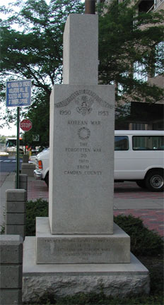 Roosevelt Plaza War Memorial — East side inscription panel