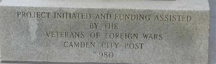 Roosevelt Plaza War Memorial — East side inscription panel