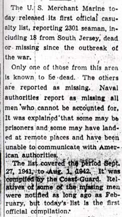 Names of 2301 Announced as War's Victims — continued