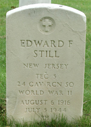 Clementon NJ World War II memorial listing Edward F. Still III