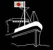 Illustration of a Japanese prison ship freighter