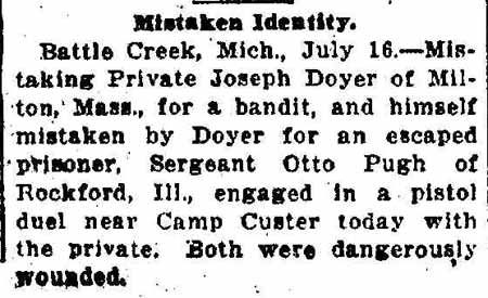 Mistaken Identity, Decatur Daily Review July 16 1920