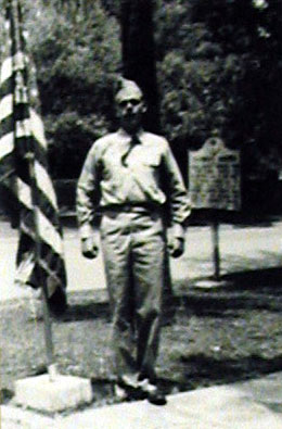 Beaumont R. Hunter during training at Fort Jackson, SC