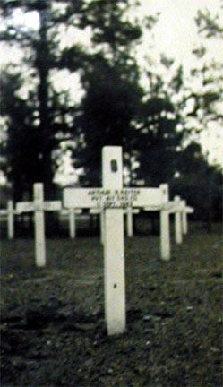 Arthur R. Keiter's grave at Cambridge American Cemetery