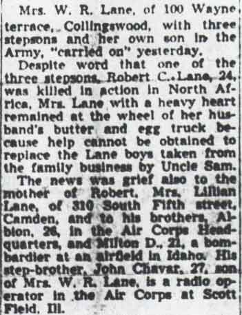 Mother Carries On for Dead Stepson, column 1