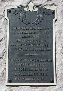 Collingswood World War I Memorial