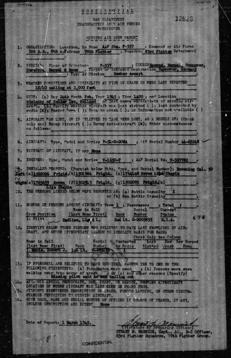 Mission records for Lloyd L. Eadline — page 2