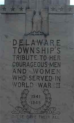 Cherry Hill War Memorial center panel