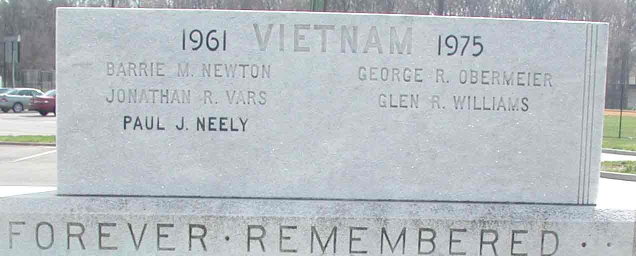 Cherry Hill War Memorial panel