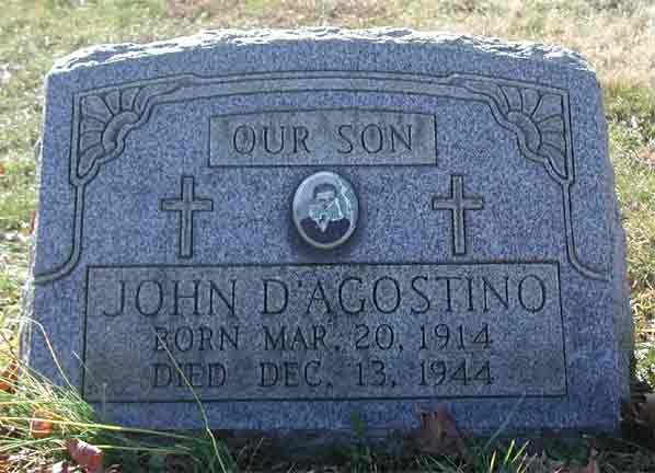 Delaware Township Cherry Hill NJ World War II memorial listing John J. D'Agostino