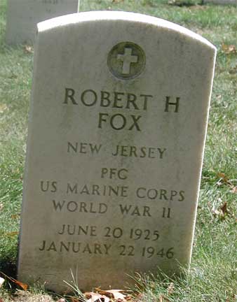 Delaware Township Cherry Hill NJ World War II memorial listing Robert Hinchman Fox
