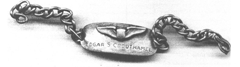 Dog tag of Edgar S. Crouthamel
