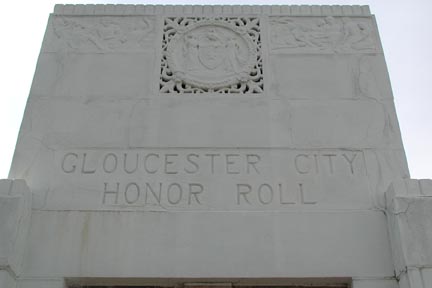 Gloucester City WWII Memorial panel