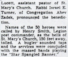 Gloucester City War Memorial — Camden Courier-Post, October 27, 1947