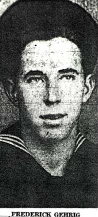 Portrait of Gunner's Mate Third Class Frederick H. Gehrig