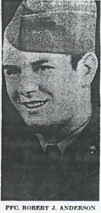 Portrait of Private First Class Robert J. Anderson