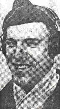 Portrait of Second Lieutenant Edgar S. Crouthamel in flight gear