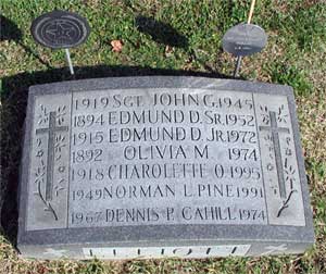 Grave marker for Sergeant John Gartland Elliott