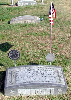 Grave marker for Sergeant John Gartland Elliott