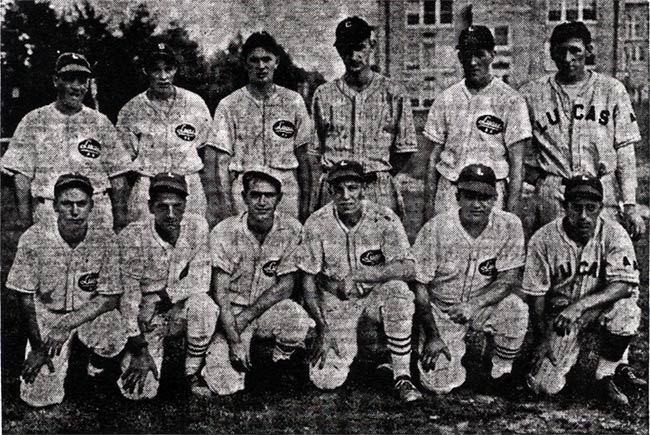 Team photograph: Lucas A.A., Lower County League champions, 1936