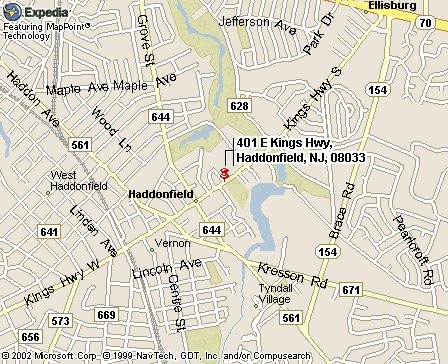Map of Haddonfield, N.J.