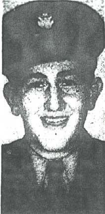 Portrait and document of Private First Class Charles Ralph Sapio