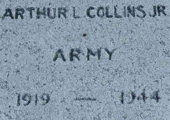 Arthur L. Collins marker, Haddon Heights War Memorial