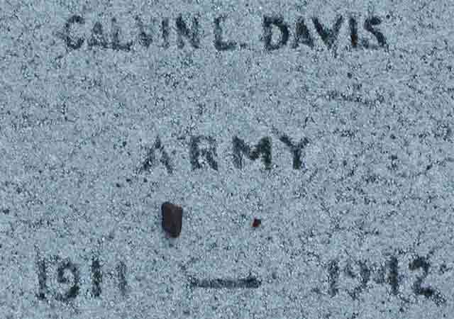 Calvin L. Davis marker, Haddon Heights War Memorial