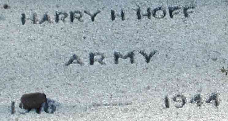 Harry H. Hoff marker, Haddon Heights War Memorial