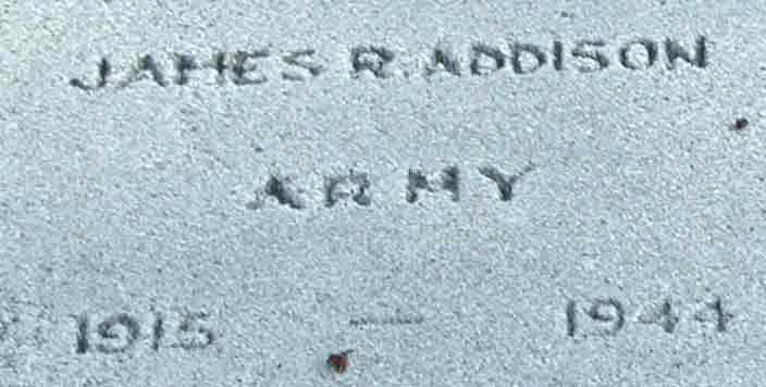 James R. Addison marker, Haddon Heights War Memorial