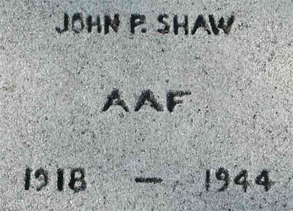 John P. Shaw Jr. marker, Haddon Heights War Memorial